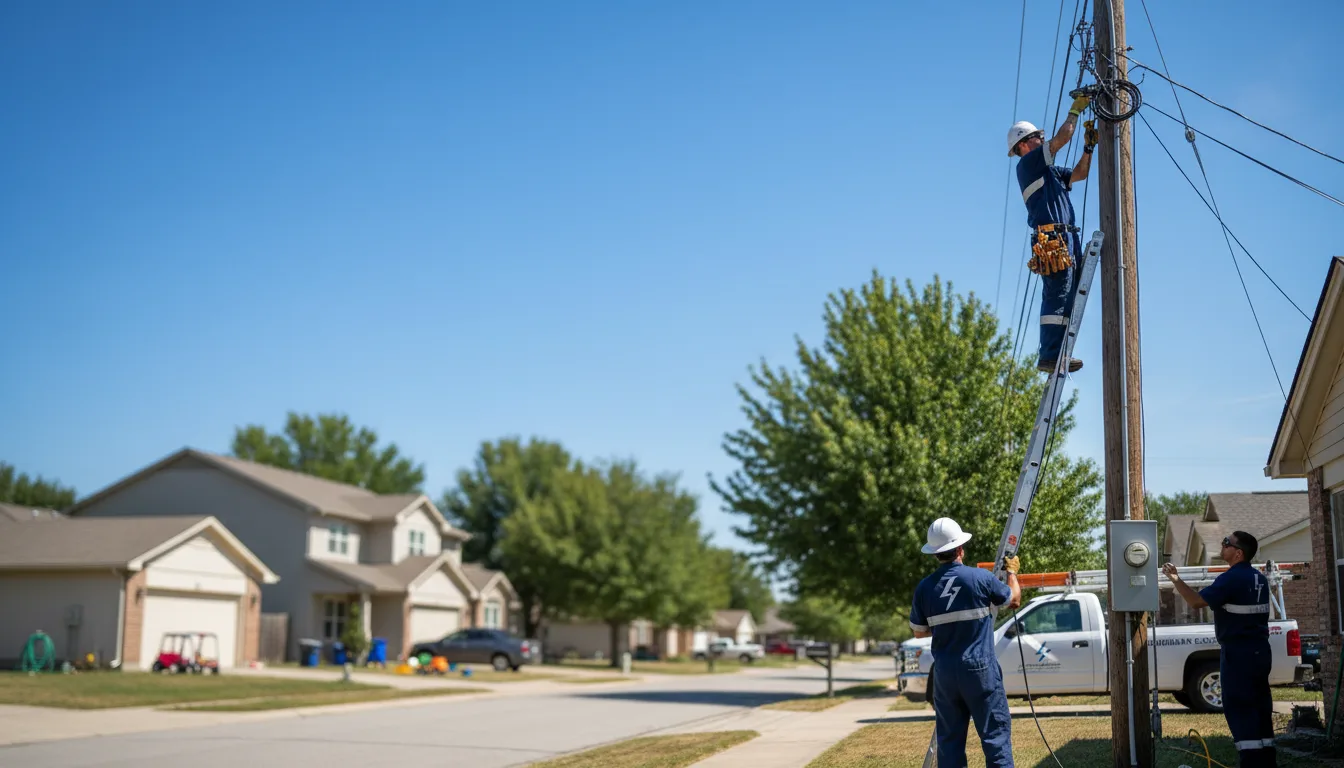 Residential electrician providing installation services in Menasha, WI